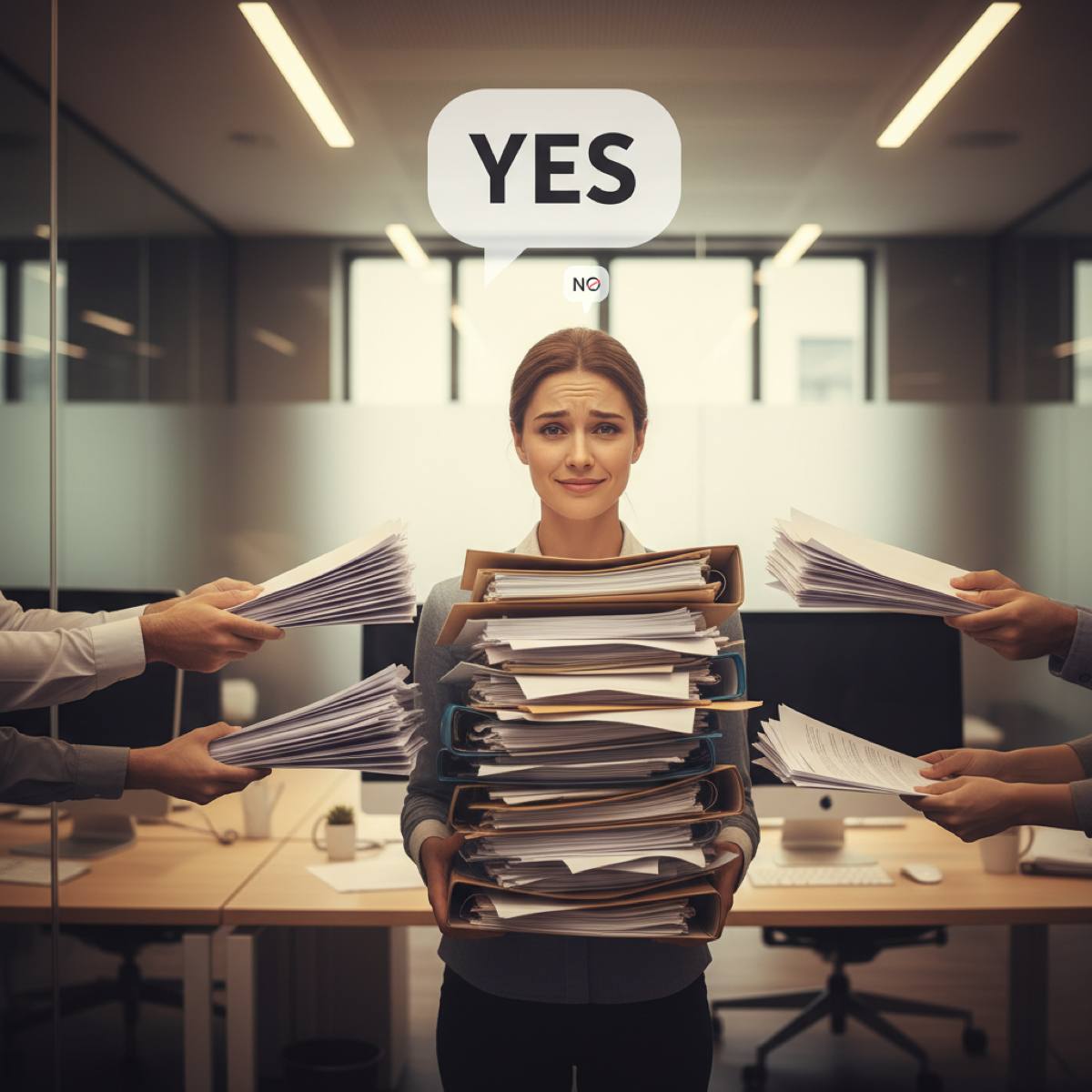 Person struggling with people-pleasing patterns