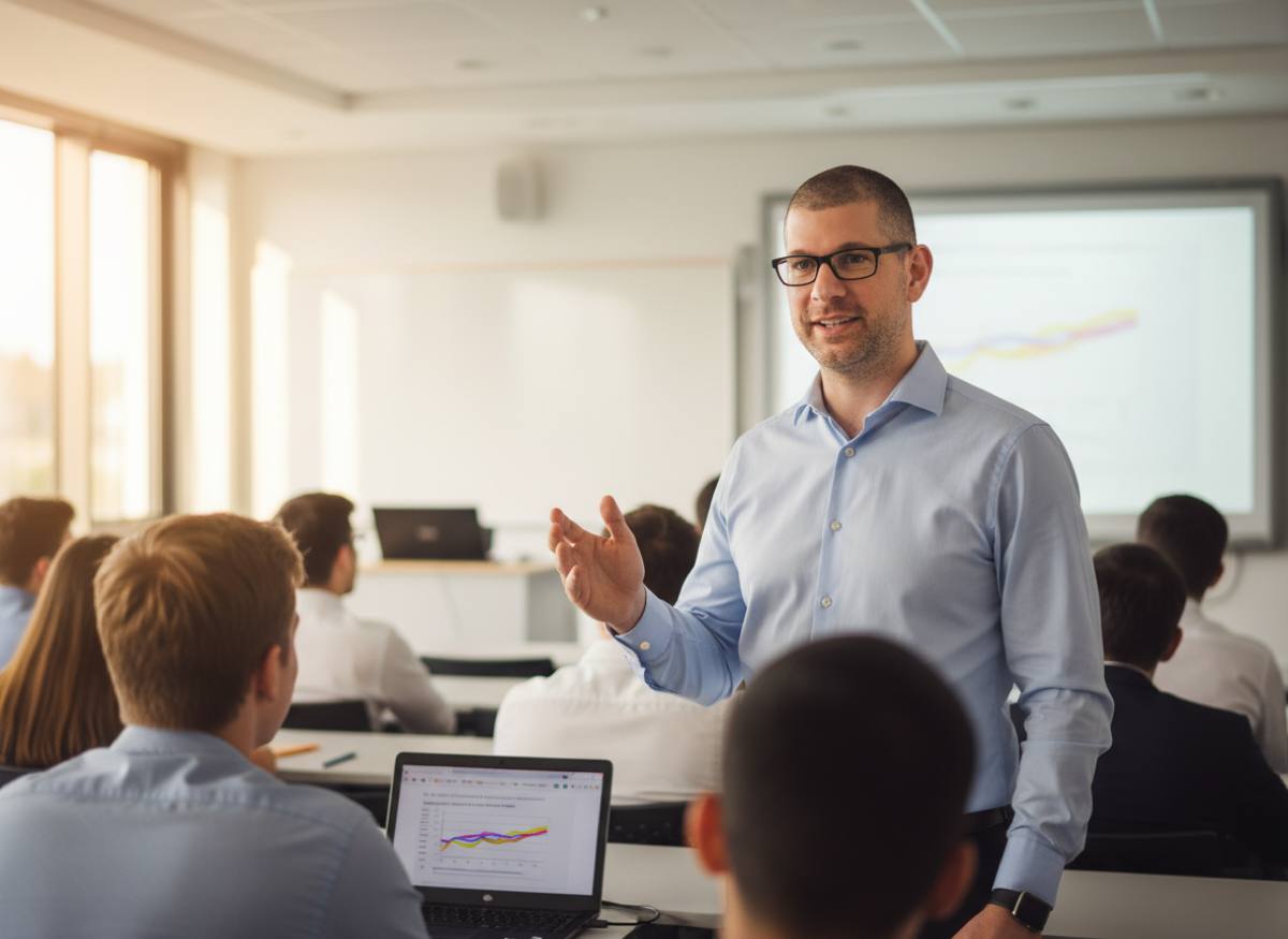 Elliot Rose delivering a training workshop